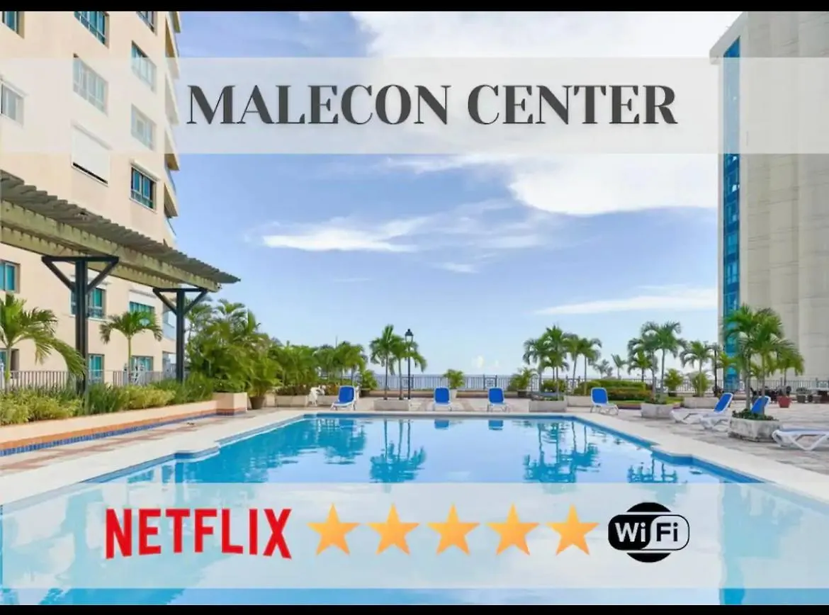 ☆Centro Citta☆Luxury-Pool-Wifi-A/C In Malecon Center Apartment Santo Domingo